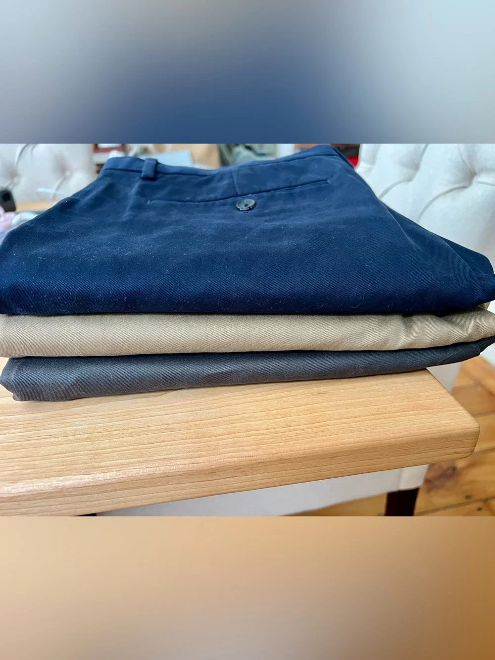 Banana Republic Rapid Movement Chinos Fulton skinny fit in Navy, Charcoal & Tan